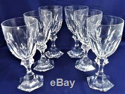 6 verres à eau cristal Saint Louis Chambord Réf A25/36 water glasses 18,9 cm