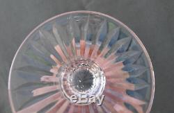 6 verres à eau de couleur en cristal taillé Saint-Louis modèle Tommy estampillé