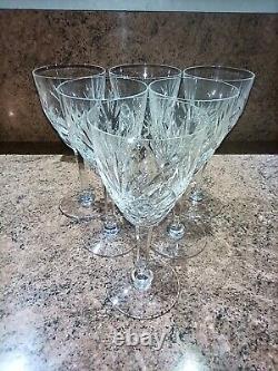 6 verres à eau en cristal Saint Louis modèle Chantilly