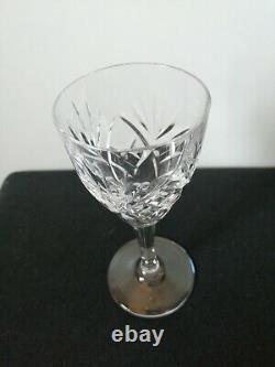 6 verres à eau en cristal de Saint Louis, modèle Chantilly