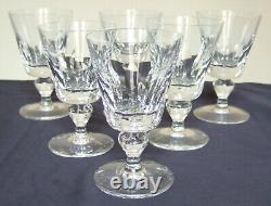 6 verres à eau en cristal de St Louis, modèle Jersey 14,5cm signés