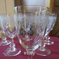 6 verres a eau en cristal de saint louis modèle Cléo H 16 cm