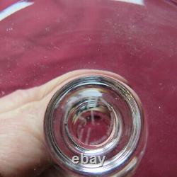 6 verres a eau en cristal de saint louis modèle Massenet a cote plate signé