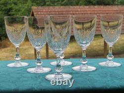 6 verres à eau en cristal de saint louis modèle Massenet lot B