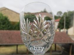 6 verres à eau en cristal de saint louis modèle Massenet lot B