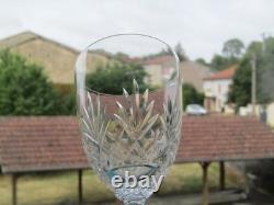 6 verres à eau en cristal de saint louis modèle Massenet lot B