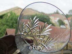 6 verres à eau en cristal de saint louis modèle Massenet lot B