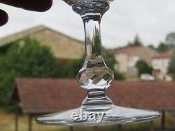 6 verres à eau en cristal de saint louis modèle Massenet lot B