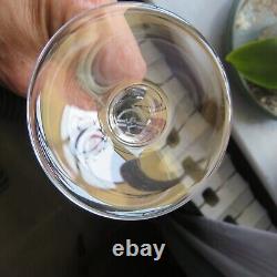 6 verres a eau en cristal de saint louis modèle bristol signé H 18,5 cm