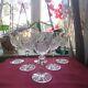 6 Verres A Eau En Cristal De Saint Louis Modèle Sammy Signé H 17 Cm