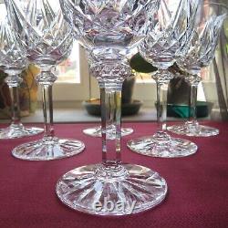 6 verres a eau en cristal de saint louis modèle sammy signé H 17 cm