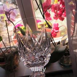 6 verres a eau en cristal de saint louis modèle sammy signé H 17 cm