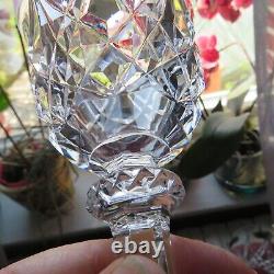 6 verres a eau en cristal de saint louis modèle sammy signé H 17 cm
