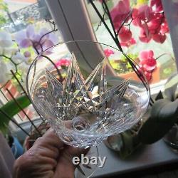 6 verres a eau en cristal de saint louis modèle sammy signé H 17 cm