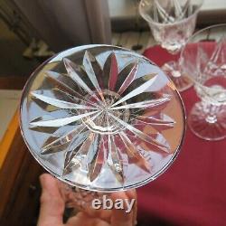 6 verres a eau en cristal de saint louis modèle sammy signé H 17 cm