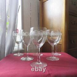 6 verres a eau en cristal de saint louis modèle vendôme taille 85