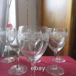 6 verres a eau en cristal de saint louis modèle vendôme taille 85