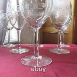6 verres a eau en cristal de saint louis modèle vendôme taille 85