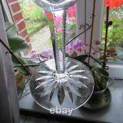 6 verres à eau en cristal de saint louis ou baccarat richement taillé H 18 cm