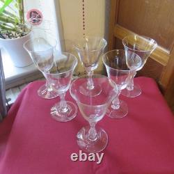 6 verres a eau en cristal saint louis modèle Lozère uni H 16, 5 cm signée