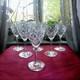 6 Verres A Eau En Cristal Saint Louis Modèle Chantilly H 17,6 Signé L 1