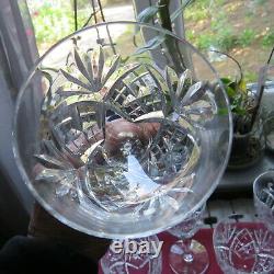 6 verres a eau en cristal saint louis modèle chantilly H 17,6 signé L 2