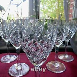 6 verres a eau en cristal saint louis modèle chantilly H 17,6 signé L 4