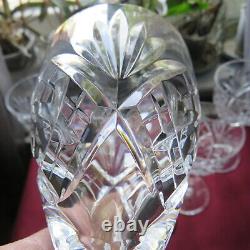 6 verres a eau en cristal saint louis modèle chantilly H 17,6 signé L 4