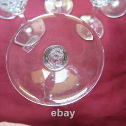 6 verres a eau en cristal saint louis modèle chantilly H 17,6 signé L 4