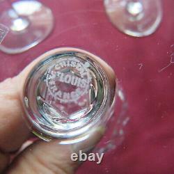 6 verres a eau en cristal saint louis modèle chantilly H 17,6 signé L 4
