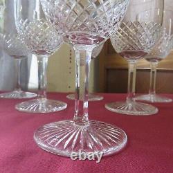 6 verres à eau ou vin rouge en cristal saint louis modèle Roty vendôme H 14,5 cm