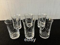 6 verres à jus ou whisky modèle en cristal de Saint Louis (prix à la pièce)