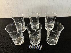 6 verres à jus ou whisky modèle en cristal de Saint Louis (prix à la pièce)