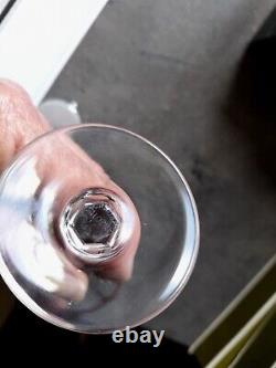 6 verres à liqueur cristal de st louis modèle Bristol de 6 couleurs H 13,3 cm