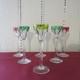 6 Verres &agrave; Liqueur De Couleur En Cristal De Saint Louis Mod&egrave;le Bristol H 13,9 Cm
