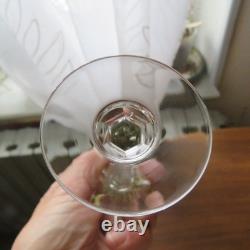 6 verres à liqueur de couleur en cristal de saint louis modèle bristol H 13,9 cm
