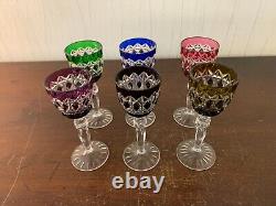 6 verres à liqueur en cristal Saint Louis autres (prix à la pièce)