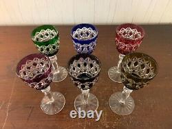 6 verres à liqueur en cristal Saint Louis autres (prix à la pièce)