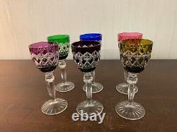 6 verres à liqueur en cristal Saint Louis autres (prix à la pièce)