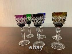 6 verres à liqueur en cristal Saint Louis autres (prix à la pièce)
