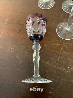6 verres à liqueur en cristal Saint Louis autres (prix à la pièce)