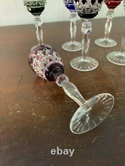6 verres à liqueur en cristal Saint Louis autres (prix à la pièce)