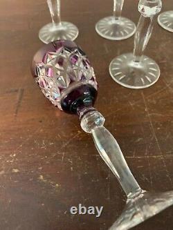 6 verres à liqueur en cristal Saint Louis autres (prix à la pièce)
