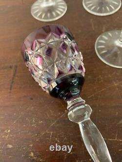 6 verres à liqueur en cristal Saint Louis autres (prix à la pièce)