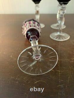 6 verres à liqueur en cristal Saint Louis autres (prix à la pièce)