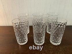 6 verres à orangeade Bubble en cristal de Saint Louis (prix à la pièce)