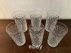 6 verres à orangeade Bubble en cristal de Saint Louis (prix à la pièce)