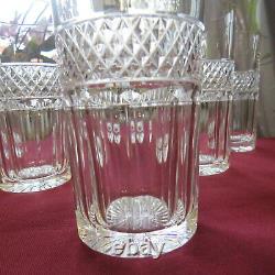 6 verres à orangeade en cristal de saint louis modèle trianon H 13,8 CM