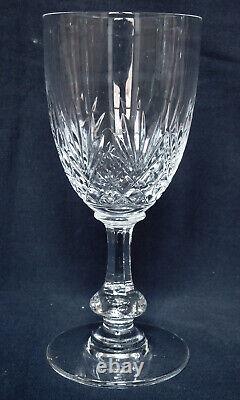 6 verres à porto en cristal de St Louis, modèle Massenet taillé 12cm signés