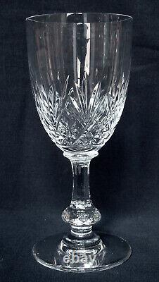 6 verres à porto en cristal de St Louis, modèle Massenet taillé 12cm signés